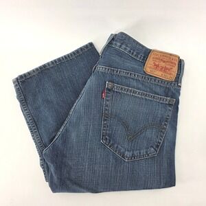 Levis 527 Bootcut Jeans Mens 36x33 Blue Denim Medium Wash Cotton